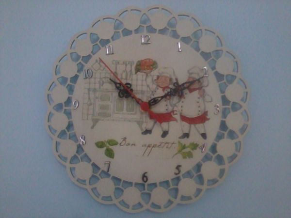 Relógio de parede em MDF 25X25cm